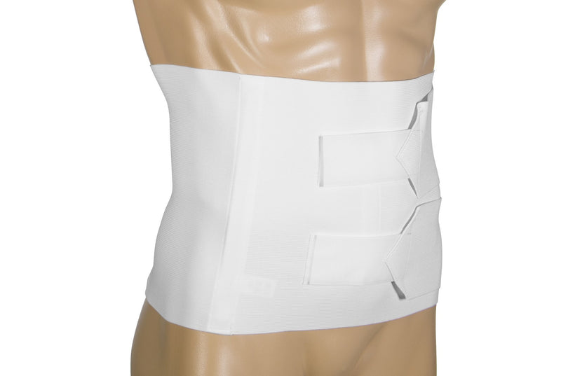 Ea/1 Otc Medium Unisex Abdominal Support Lg (36-42") 10" Front/Back White 4 Elastic Side-Pull Straps