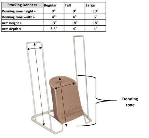 Ea/1 Truform Stocking Donner Large Handle 18" Foot Width 6"