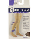 Pr/1 Truform Classic Medical Thigh High Open Toe Compression Socks, 20-30 Mmhg, Dot Top, Beige, X-Large (Up To 24")