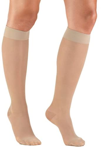 Pr/1 Truform Ladie'S Lites Support Knee High Close Toe 15-20Mmhg Nude 2 X-Large