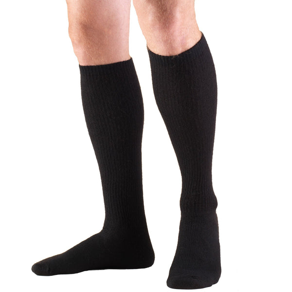 Pr/1 Trusoft Diabetic 8-15Mmhg Knee-High Sock Large Men (10 1/2 - 12) Women (11 1/2 - 13) Black Latex-Free