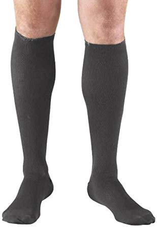 Pr/1 Truform Men'S Dress Socks 15-20Mmhg Charcoal X-Large