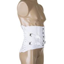 Ea/1 Otc Maximum Lumbosacral Support Basic 2-Pull Strap W/ Pair 10 1/2" Rigid Stays White F:9" B:12 1/2" W:36"