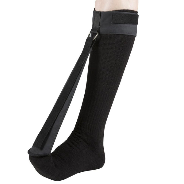 Ea/1 Otc Medium Night Sock For Plantar Fasciitis Lg (Men: 10 1/2 - 12 1/2) (Ladies: 11 1/2 - 13 1/2) Black Non-Elastic Straps