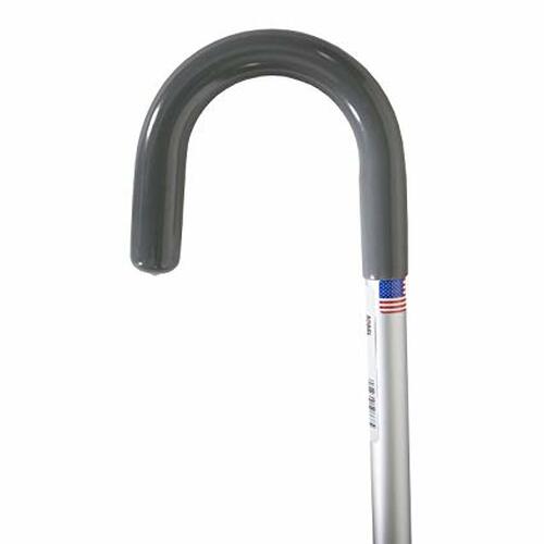 Ea/1 Ladies Adjustable Cane 33"-41" Tourist Handle, Silver Frost