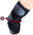 Ea/1 Otc Elbow Support Wrap, Minimum Support, Black, Medium (9.75-11")