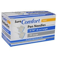 Sure Comfort Pen Needles, 30G, 5/16IN (8MM) Short