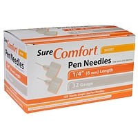 Sure Comfort Pen Needles, 32G, 1/4IN (6MM) Short