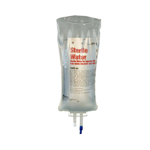 BAX JB7114 CS/12  STERILE WATER 1000ML BAG