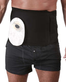 Fulcionel Hernia Support Belt w/ Right Opening 20cm XL Black