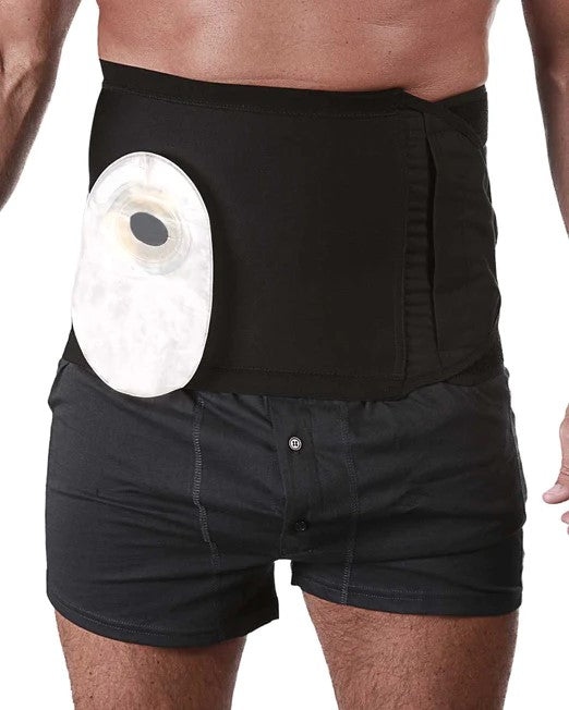 Fulcionel Hernia Support Belt w/ Right Opening 26cm Med Black