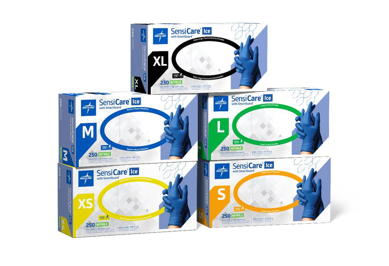 SensiCare Ice Powder-Free Nitrile Exam Glove