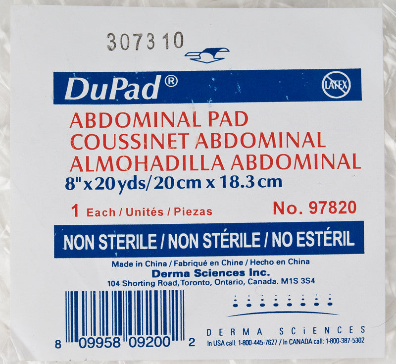 Dupad® Abdominal Pad, Non-Sterile