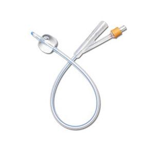 Medline SelectSilicone 2-Way 100% Silicone Foley Catheter, 10 cc (mL), 12 Fr