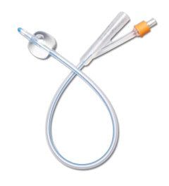 Medline SelectSilicone 2-Way 100% Silicone Foley Catheter, 30 cc (mL), 22 Fr