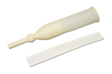 Medline Exo-Cath® External Latex Male Catheter with Foam Adhesive Strap, 30 mm, Medium