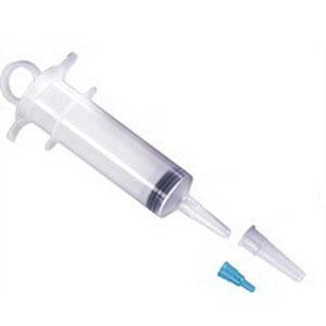 Medline Piston Irrigation Syringe, Soft packaging with Tyvek lid and Luer tip adapter