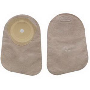 Premier One-piece Flat Skin Barrier 9" Closed Pouch Beige Softflex,with Filter Cut-to-fit