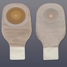 Premier Ceraplus Convex 1pc Drain Pouch W/tape Border Lock N Roll Close Beige
