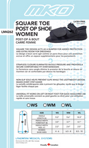 MKO Square Toe Post Op Shoe Female