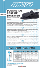 MKO Square Toe Post Op Shoe Male