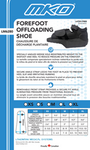 MKO Forefoot Offloading Shoe