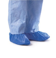 Medline Fluid-Resistant Polyethylene Shoe Cover, One Size Fits Most