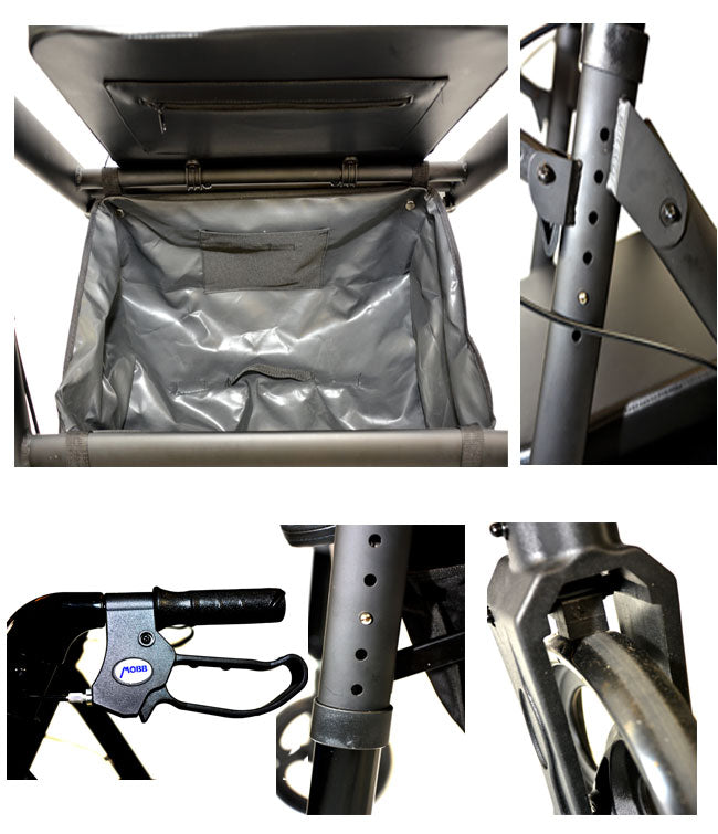 Mobb Aluminum Folding Bariatric Rollator