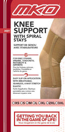 MKO Knee Support Spiral Stays Closed Patella
