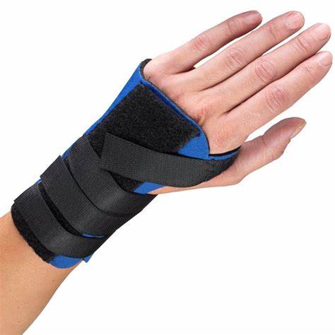 Ea/1 Champion Neoprene Maximum Cock-Up Wrist Splint Lg (7 1/4 - 8 1/2") Left-Side W/ Two Removable Metal Splints