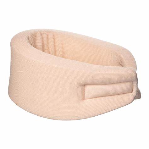 Ea/1 Otc 3" Soft Foam Cervical Collar Minimum Support Lg (17.5-19.5") White Latex-Free