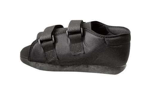 Ea/1 Otc Maximum Soft Top Post-Op Shoe Ladies'S Semi-Rigid Sole & Adjustable Straps Left Or Right Foot, Medium, Black