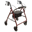 Rollator, Steel, 6" Wheels, Burg