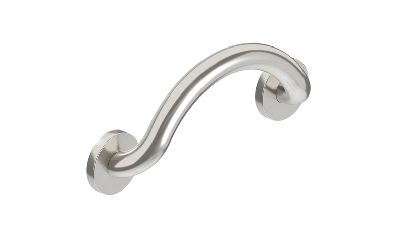 HealthCraft Plus Series Crescent Grab Bar - Brushed