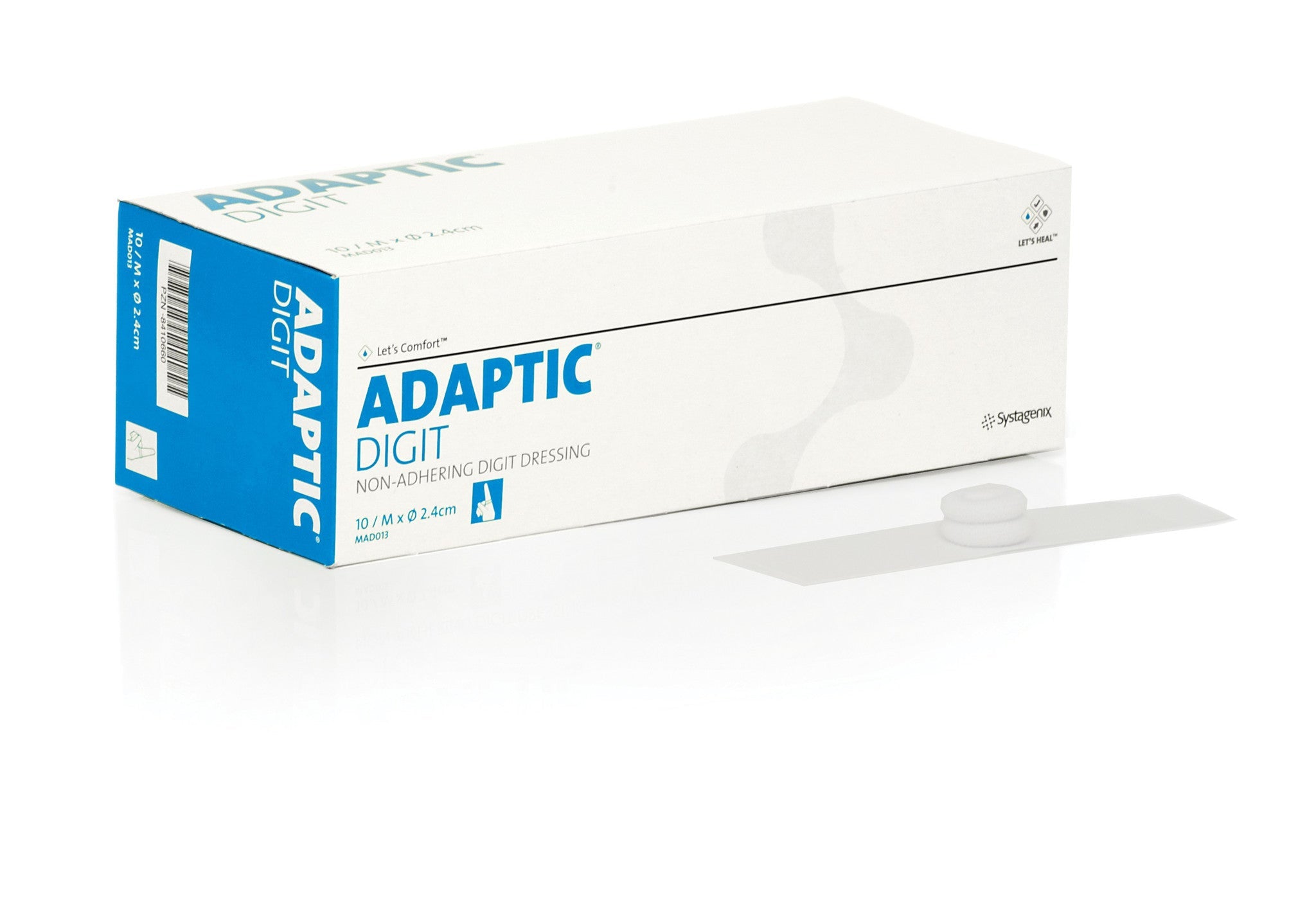 Bx/10 Adaptic Non-Adhering Dressing 60" X 3" (5 Feet) Knitted Sterile