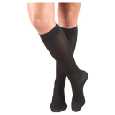 Pr/1 Truform Ladies' 20-30Mmhg Therapeutic Support Sock Black Large (15 1/2 - 18") Knee-High Closed-Toe Soft-Top Rib Pattern