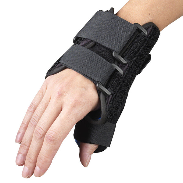 Ea/1 Otc Maximum Wrist-Thumb Splint 6" Right Black Xs (4 1/2 - 5 1/2") Removable Palmar Splint Latex-Free