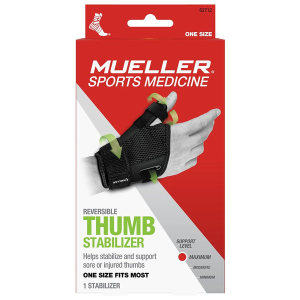 Ea/1 Otc Medium Thumb Stabilizer Right-Hand Sm (4 3/4" - 6") Flexible Stay One-Hand Adjustable Black Latex-Free