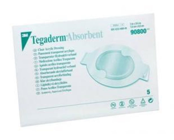 Bx/10 Tegaderm Absorbent Clear Acrylic Dressing 8" X 7.9" Square Hypoallergenic Adherent Film Border Latex-Free