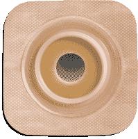 Convatec 125267 Natura® Flexible Stomahesive® Skin Barrier, 4" x 4" (10cm x 10cm) Tan, Pre-Cut Stoma Opening 1/2" (13mm), Flange 1-3/4" (45mm) - Box of 10