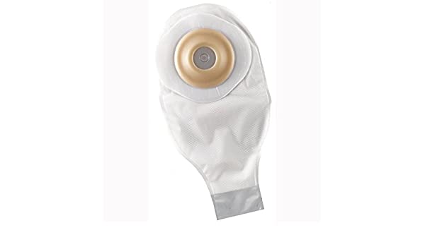 Activelife Convex 1pc Pre-cut 12" Drain Pouch W/ Durahesive Barrier No Filter Transparent 32mm