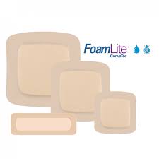 Foamlite Moisture-retentive Dressing (10 X 20)cm Perforated Thin Flexible Silicone Adhesive