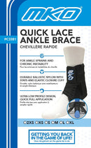 MKO Fig 8 Quick Ankle Brace with Stays