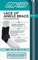 MKO Fig 8 Lace Up Ankle Brace with Stays