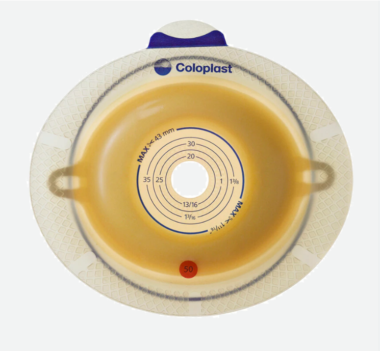 SenSura® Convex Light Flex Baseplate -Coupling size: 70 mm - Baseplate hole size: 15-33mm - Item 11302