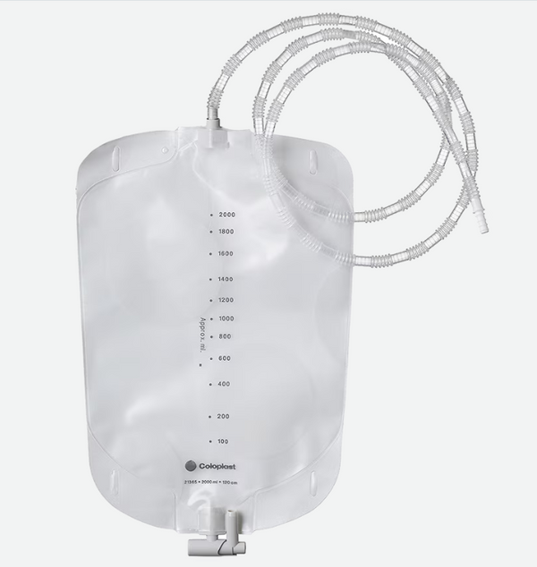 Coloplast® urostomy night bag - 2000ml - 120 cm - Item 21365