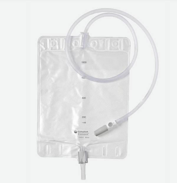 Conveen® Standard Day/Night Urine Bag, Clamp outlet, non-sterile  - 5062 - Length: 36" - Volume: 1500ml/51oz - Item 5062