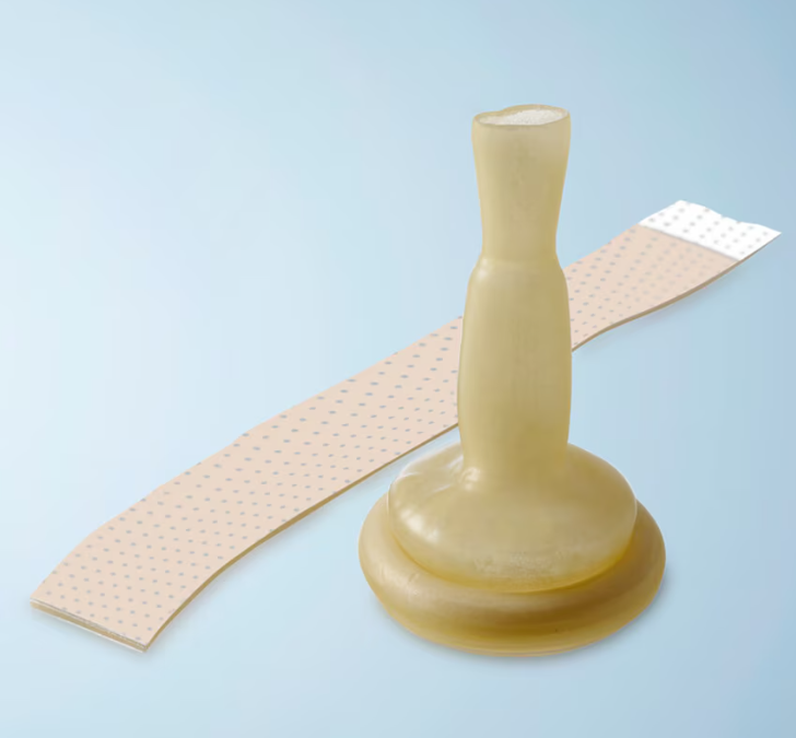 Conveen® latex urisheath - 2-piece  - 5130 - Diameter: 30 mm - Length: 10.5 cm/4'' + Adhesive liner- Item 5130