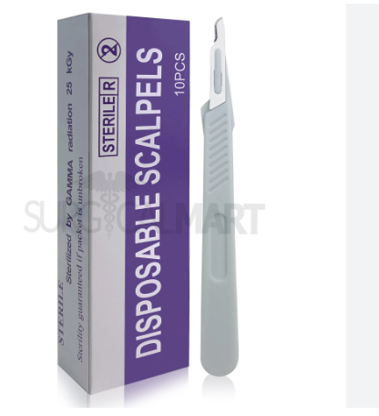 Scalpel Blade #10 Stainless Steel Sterile Disposable