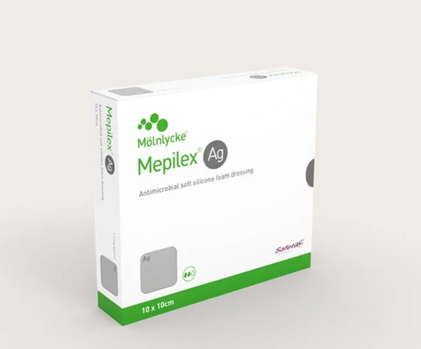 Mepilex Ag Antimicrobial Foam Dressing | for low to medium exuding burns and wounds